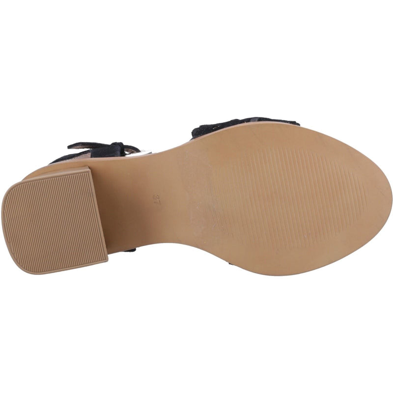 Hush Puppies Lacie Veloursleder Damenschwarze Sandalen