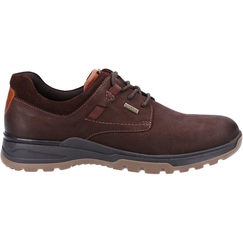 Hush Puppies Pele Leder-Herren-Braune Nubuk-Schnürschuhe