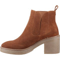 Hush Puppies Felicia Damen Stiefeletten mit Absatz in Camel Wildleder