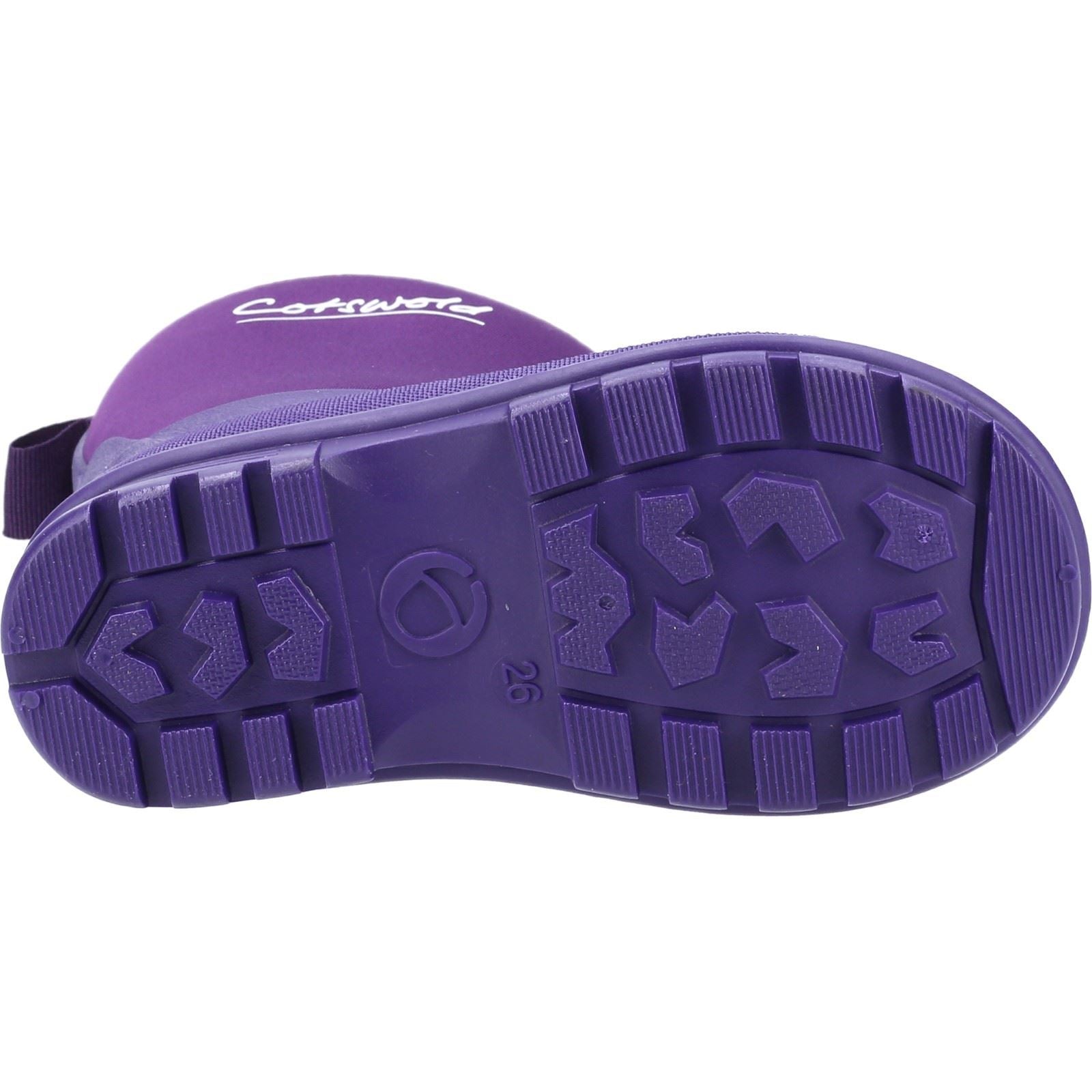 Cotswold Hilly Neoprene TPR+Neopren Unisex Kinder lila Gummistiefel