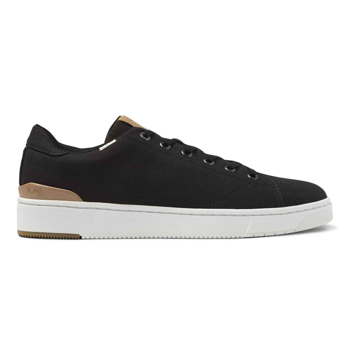 TOMS TRVL Lite 2.0 Low 100% Baumwolle Herren Schwarze Turnschuhe