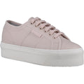 Superga 2790 Leder Damen Turnschuhe In Rosa-Mandel