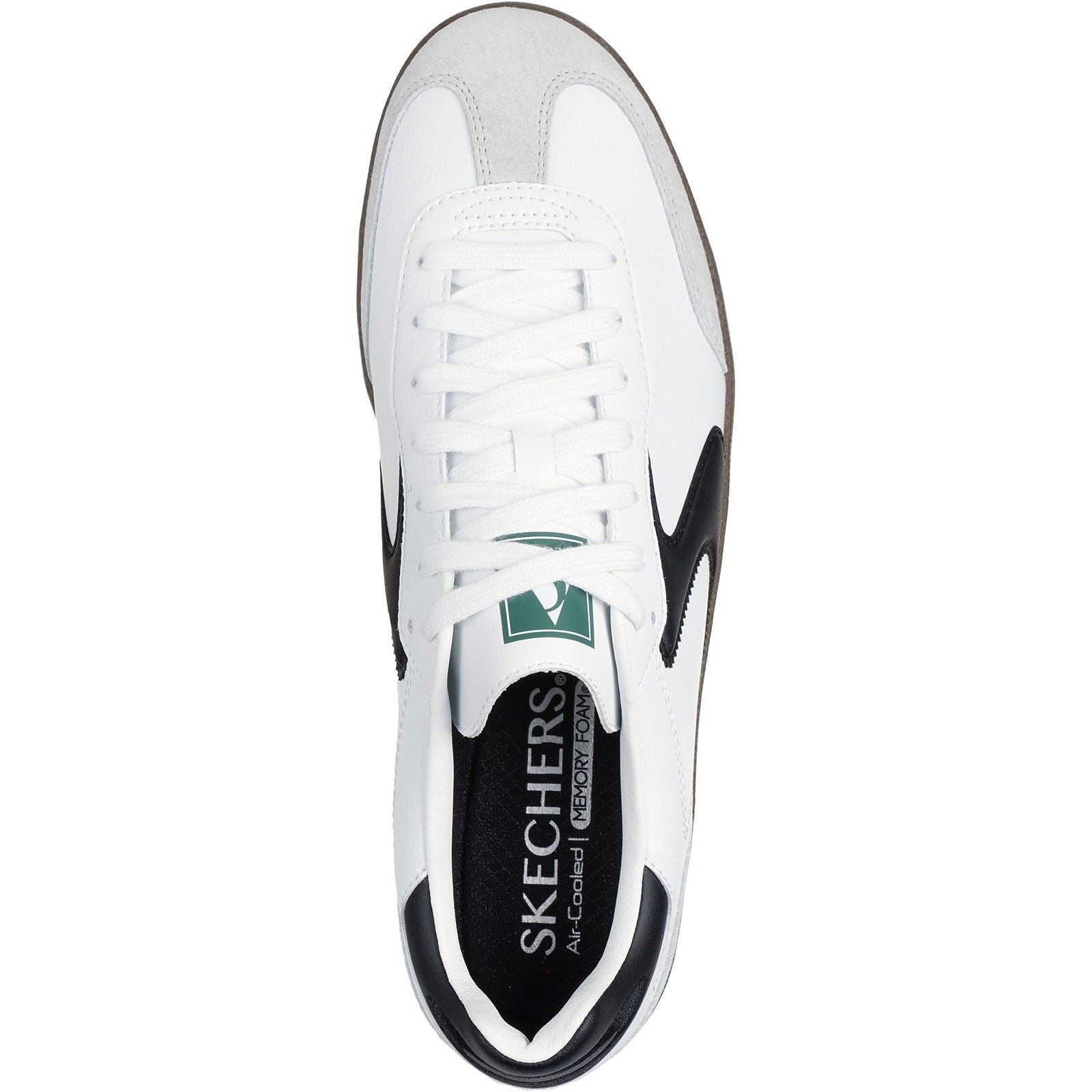 Skechers Hotshot Pyke Synthetische Herren Sneaker In Weiß/Schwarz