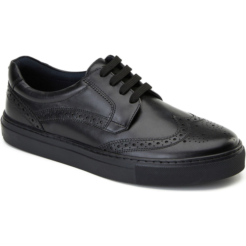 Base London Clapton Herrenschuhe Aus Schwarzem Leder