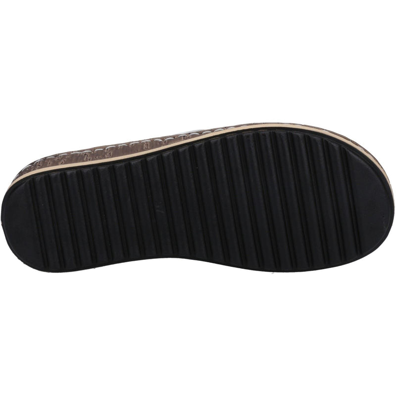 Hush Puppies Elissa Toepost Damen Sandalen Aus Wildleder In Weiß