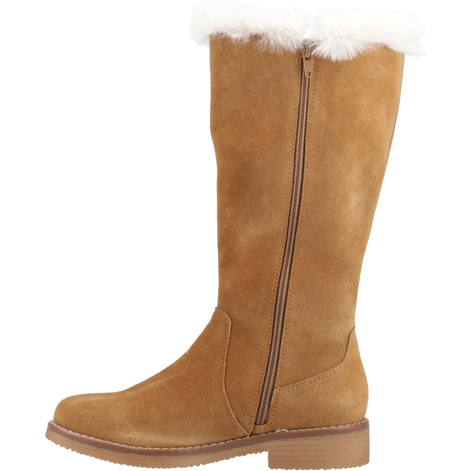 Hush Puppies Millie Wildleder Damen Tan Stiefel