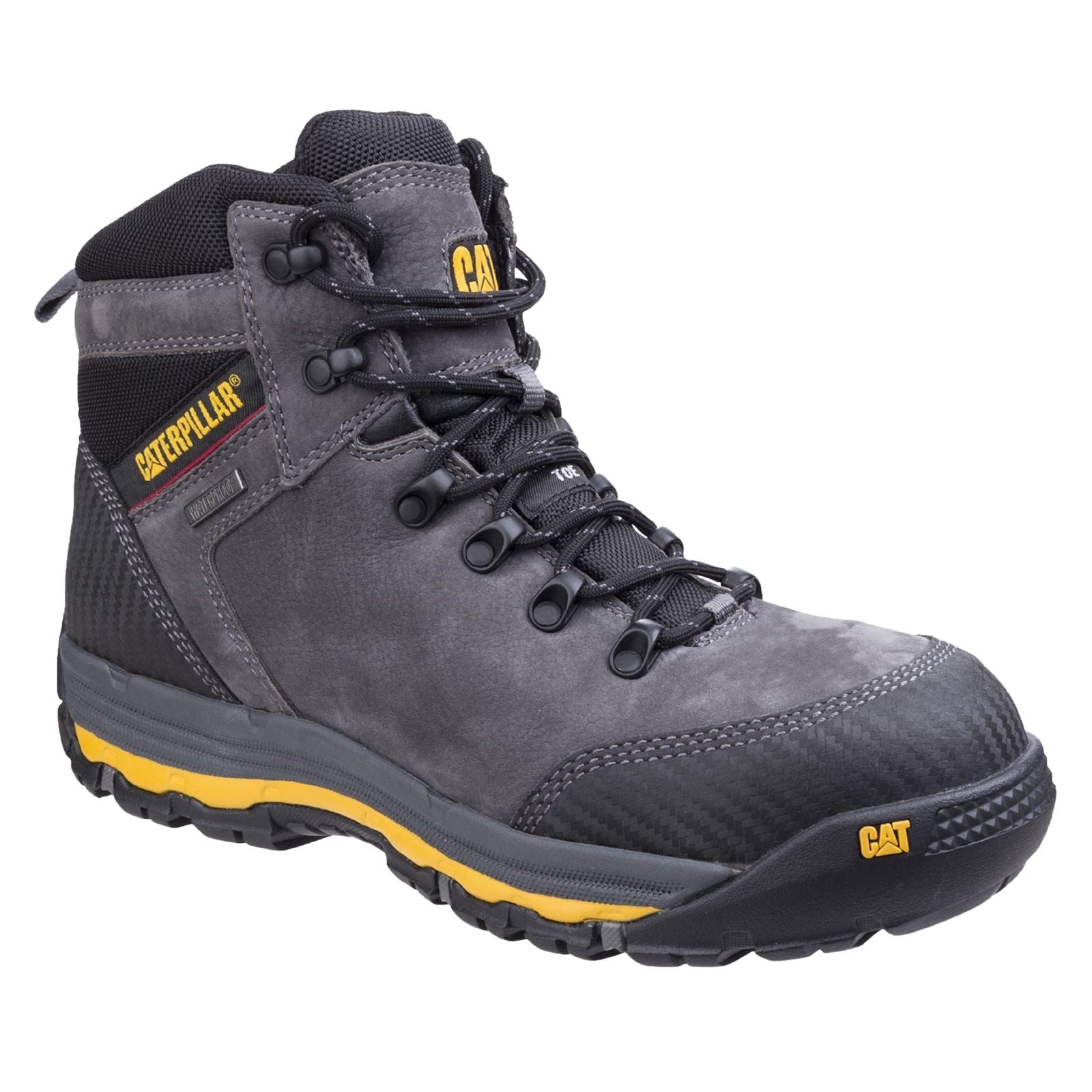 Caterpillar Munising Leder Dunkler Schatten Sicherheitsstiefel