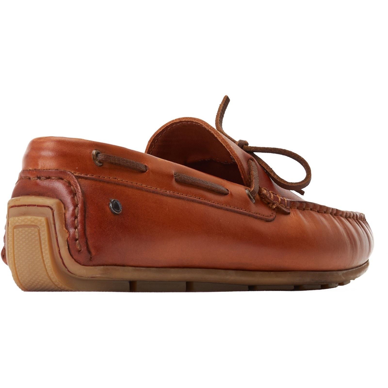 Base London Brooks Herren Mokassins Aus Gebranntem Tan-Leder