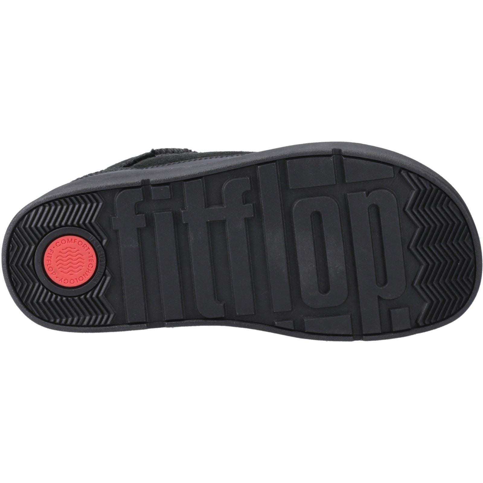Fitflop Gen-FF Mini Double-Faced Leder Damen Ganz in Schwarz Stiefel