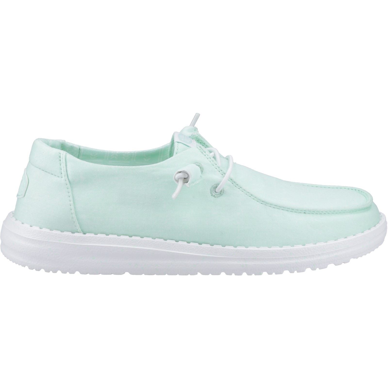 HEYDUDE Wendy Canvas 100% Baumwolle Damen Bay Blue Mokassin Schuhe