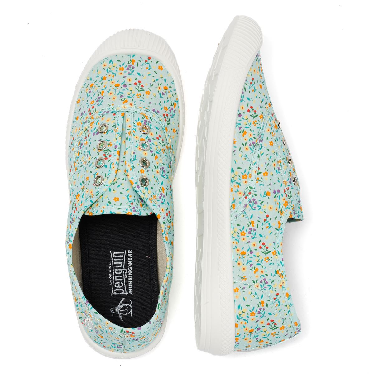 Penguin Anita Canvas Damenschuhe In Grün