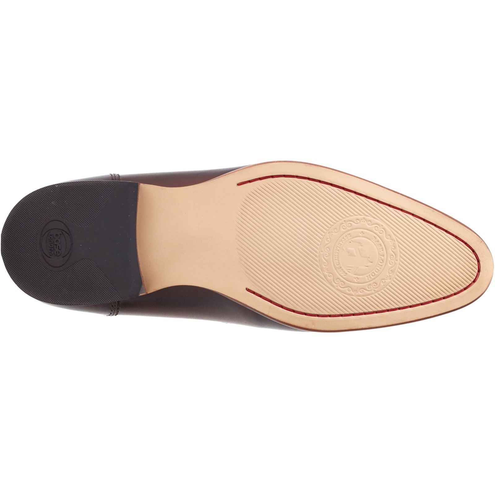 Base London Russo Herrenschuhe Aus Gebranntem Braunem Leder