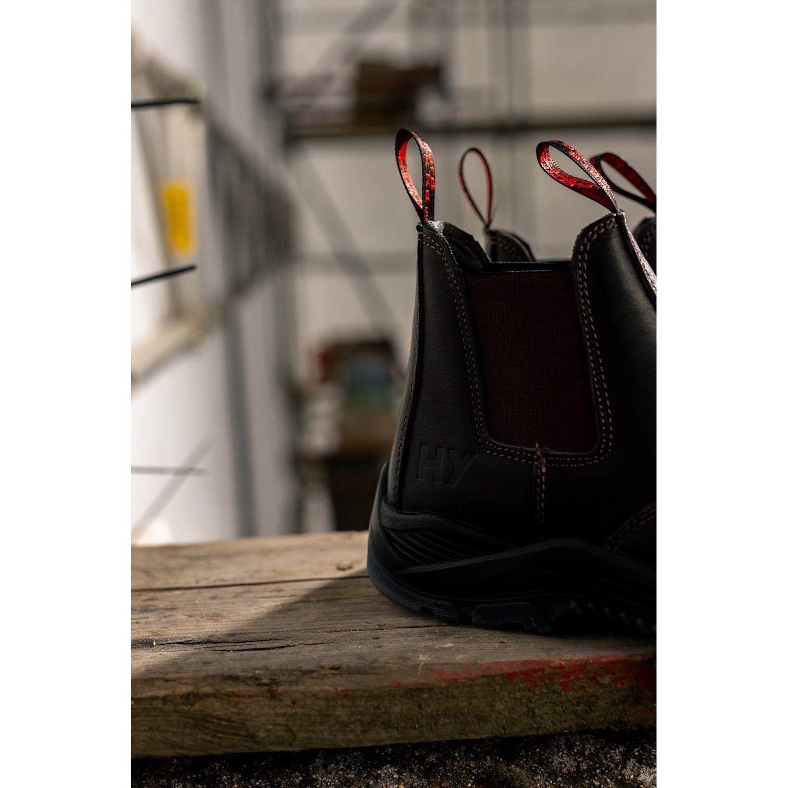 Hard Yakka Banjo Lederbraune Sicherheitsstiefel