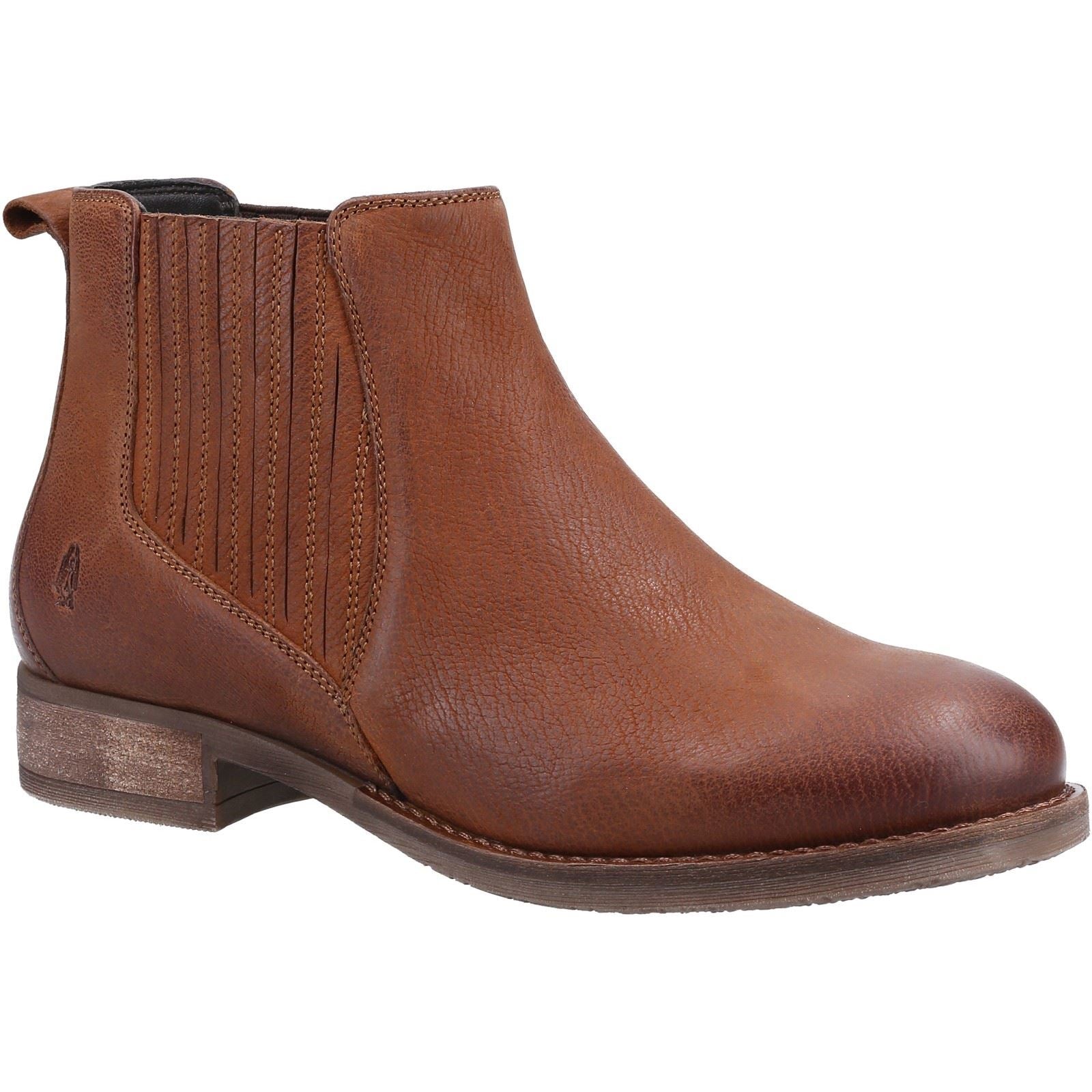 Hush Puppies Edith Leder Damen Stiefeletten In Beige
