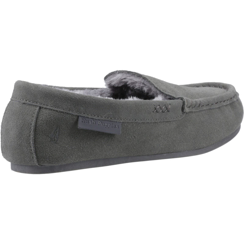 Hush Puppies Annie Mocassin Damen Hausschuhe aus Wildleder in Grau