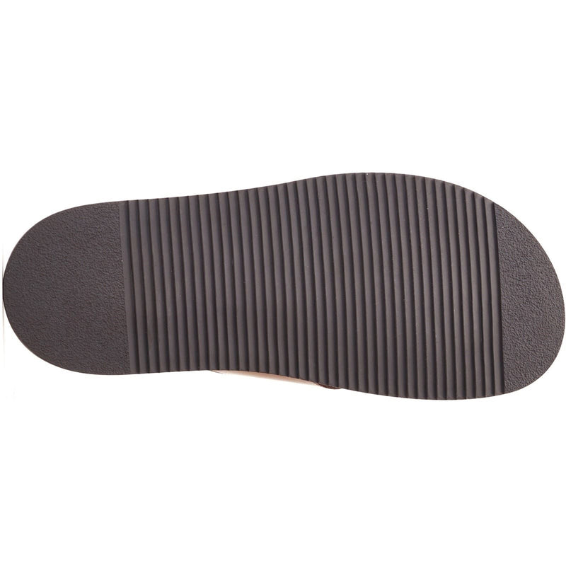 Base London Webb Leder Herren Sandalen In Verbranntem Tan