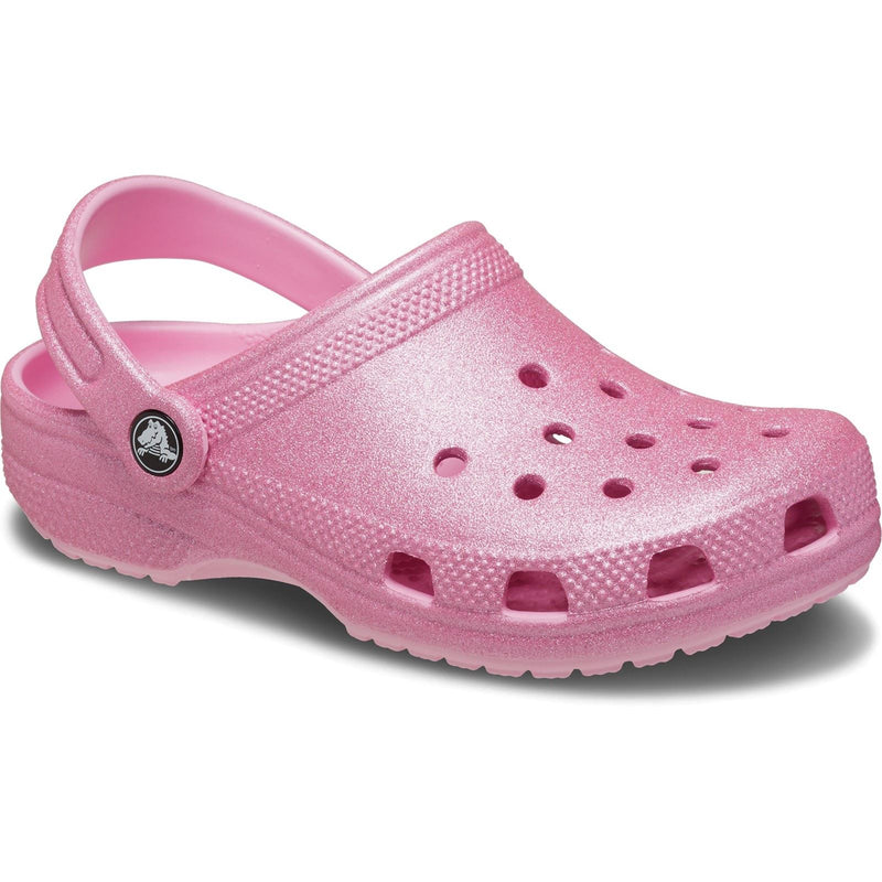 Crocs Classic Glitter Thermoplastische Rosa Tweed Glitzer Slipper