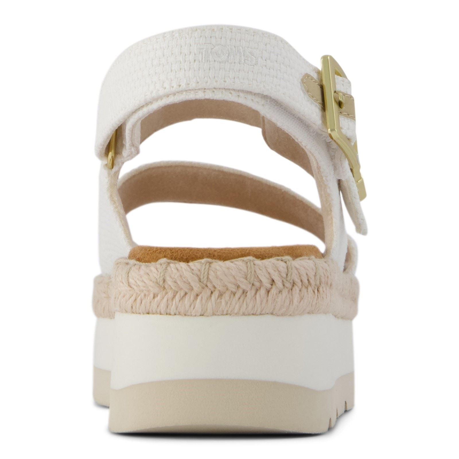 TOMS Giana Textil Damen Weiße Strand Sandalen