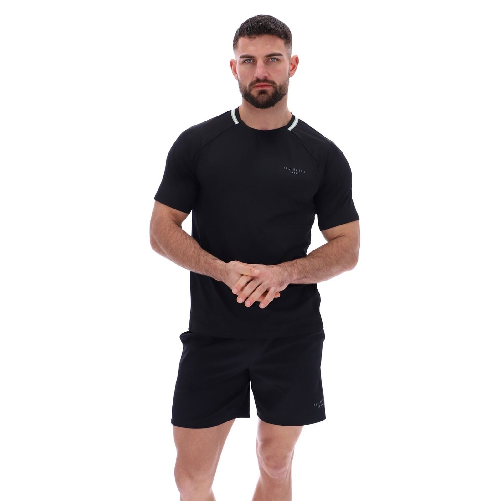 Ted Baker Sport HARRISON TBMTA251 Polyester Herren Schwarze Farbe Sport-T-Shirts