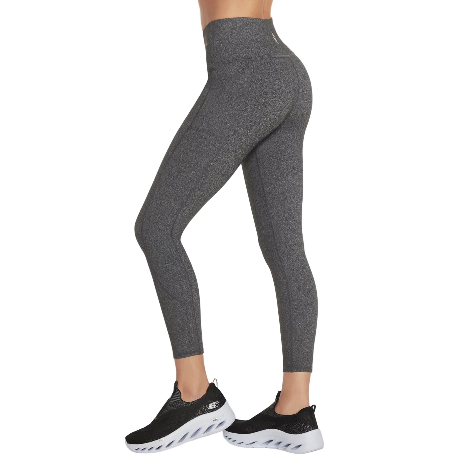 Skechers GOWALK Wear High-Waisted 7/8 Damen Graue Sportleggings