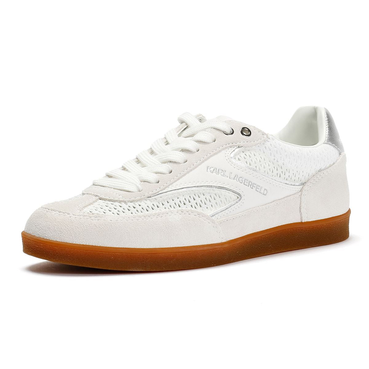 Karl Lagerfeld Kandidate Mesh Mix Damen Weiße Sneakers