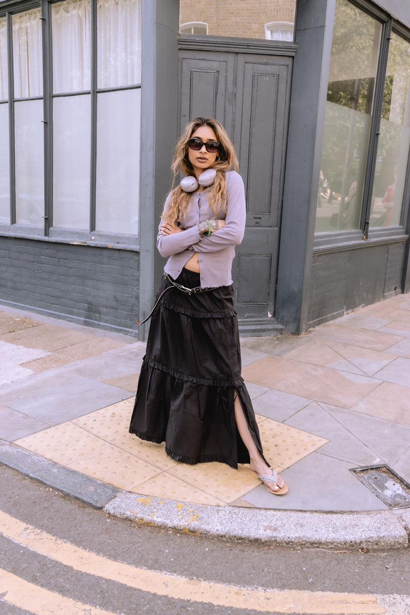 Tower London Metallic Bead Thong Damen Silber Sandalen