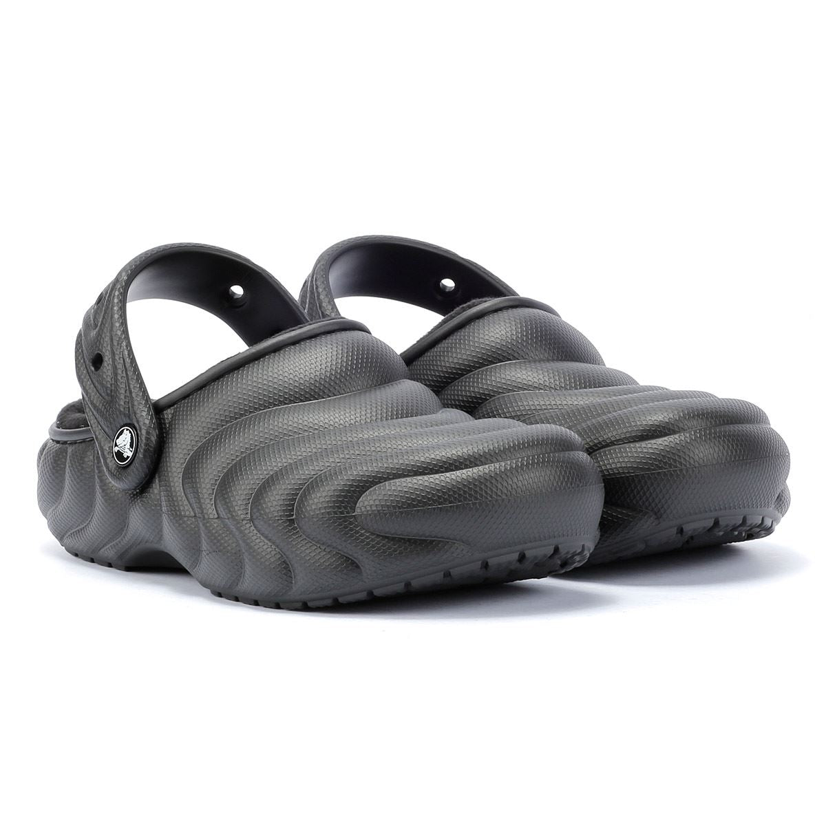 Crocs Classic Lined Overpuff Damen Schwarze Schuhe