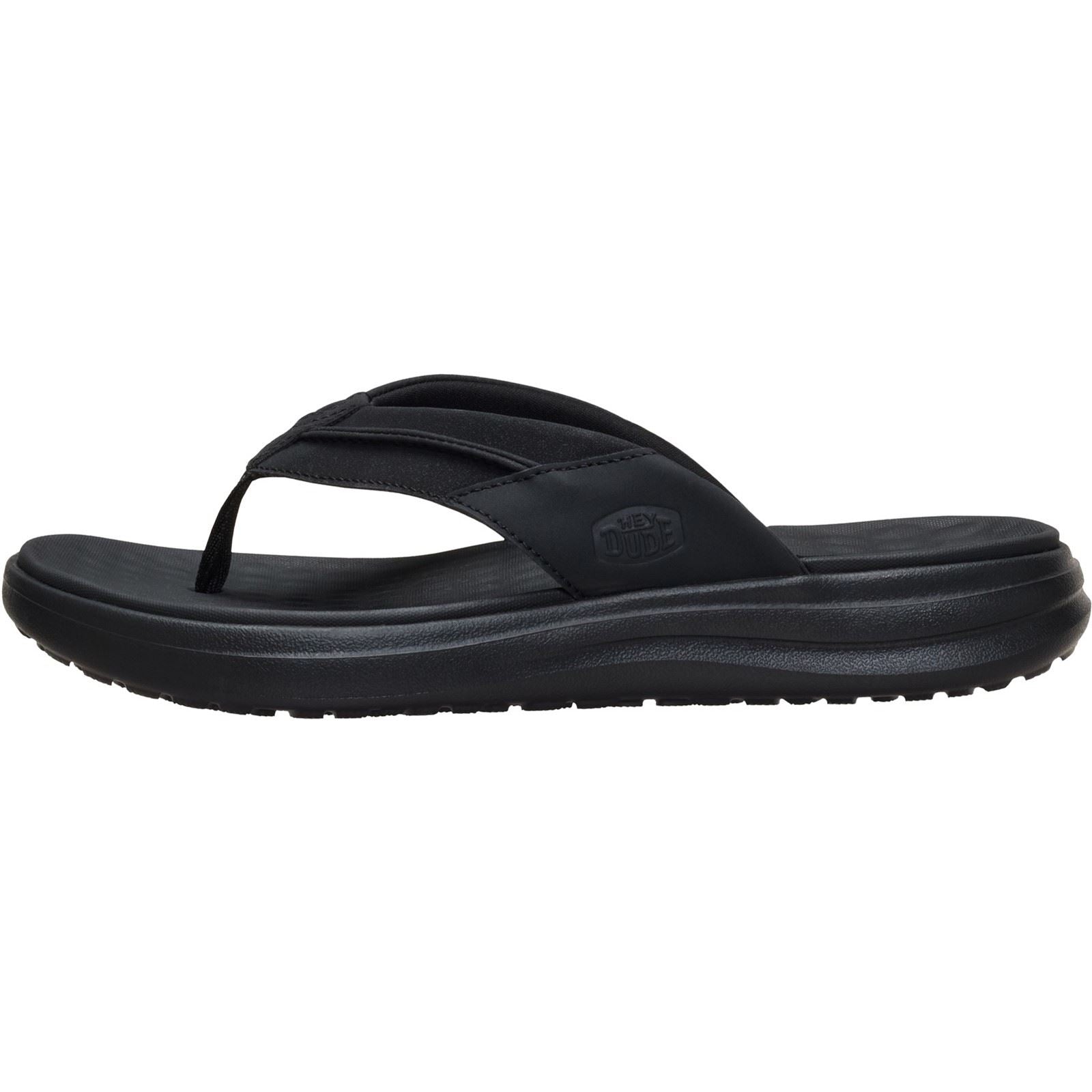 HEYDUDE Finn Flip Polyurethan Herren Schwarze Farbe Sandalen