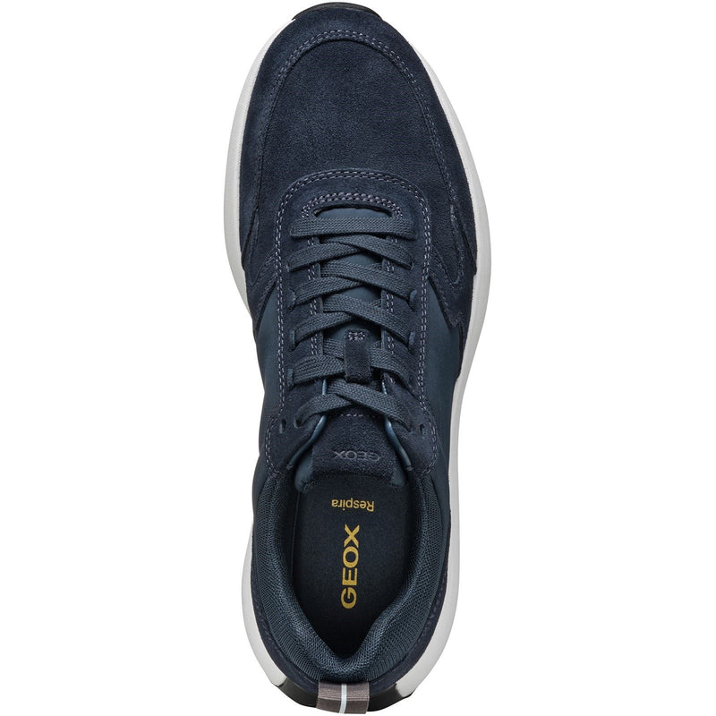Geox U VOLPIANO Herren Sneaker Aus Leder In Marineblau