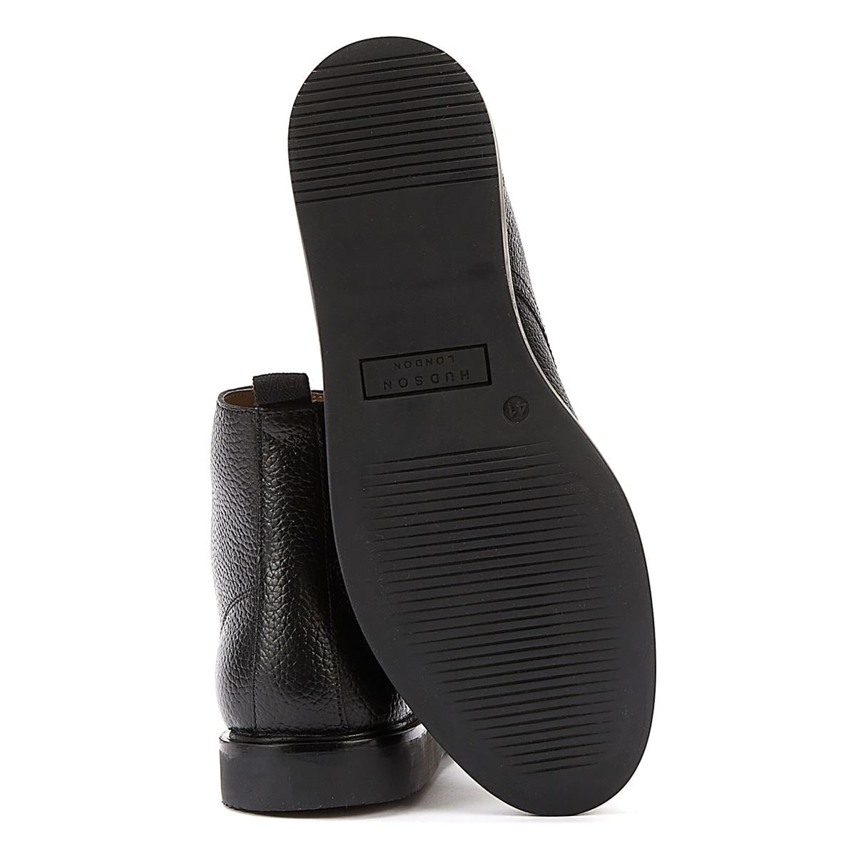 H By Hudson Carlo Leder Herren Stiefel Schwarz