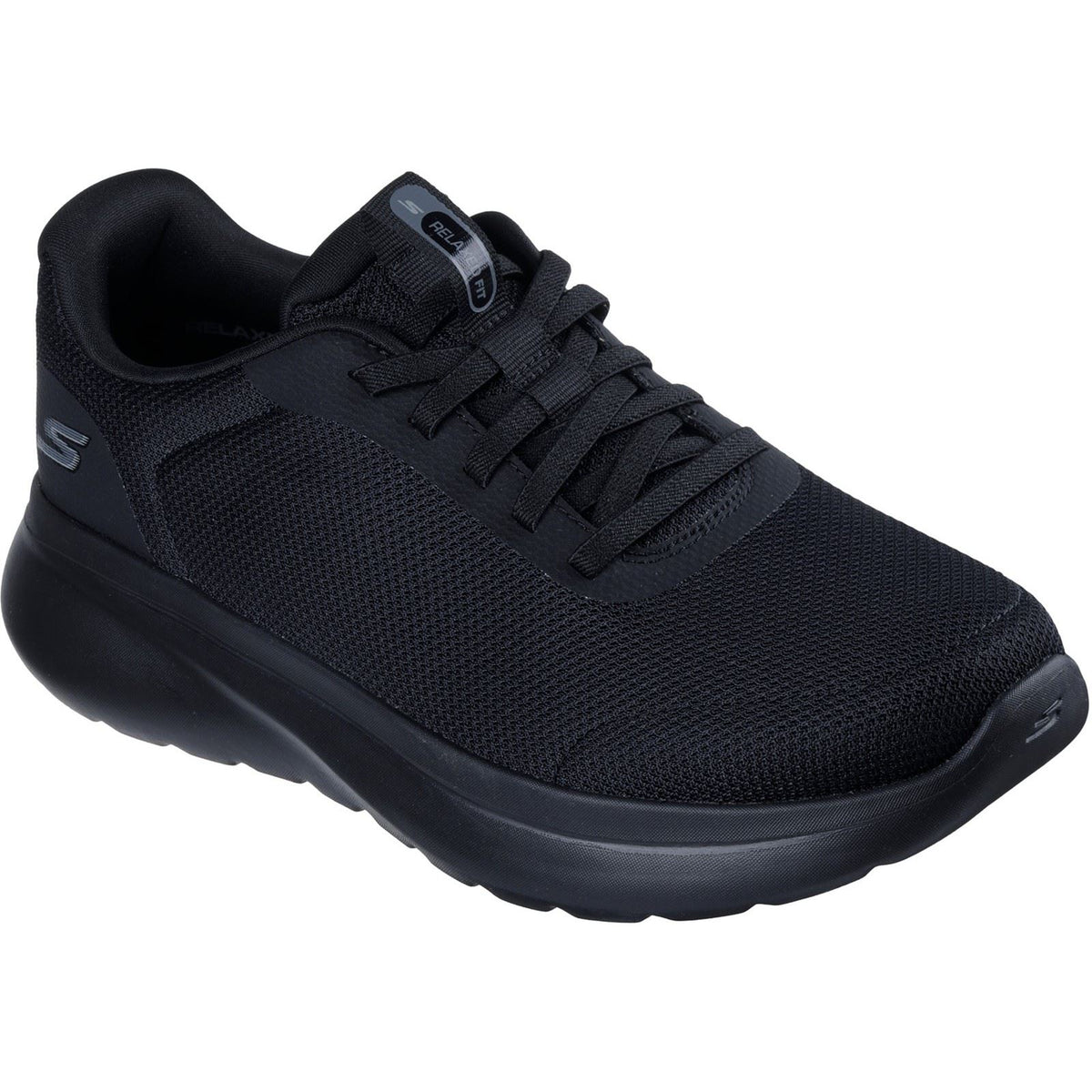 Skechers Go Walk Arch Fit N-Joy Cullman Textile Herrenschwarze Sneakers