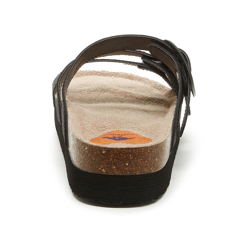 Rocket Dog Astor Glenn Glitter Stoff Damen Schwarze Sandalen