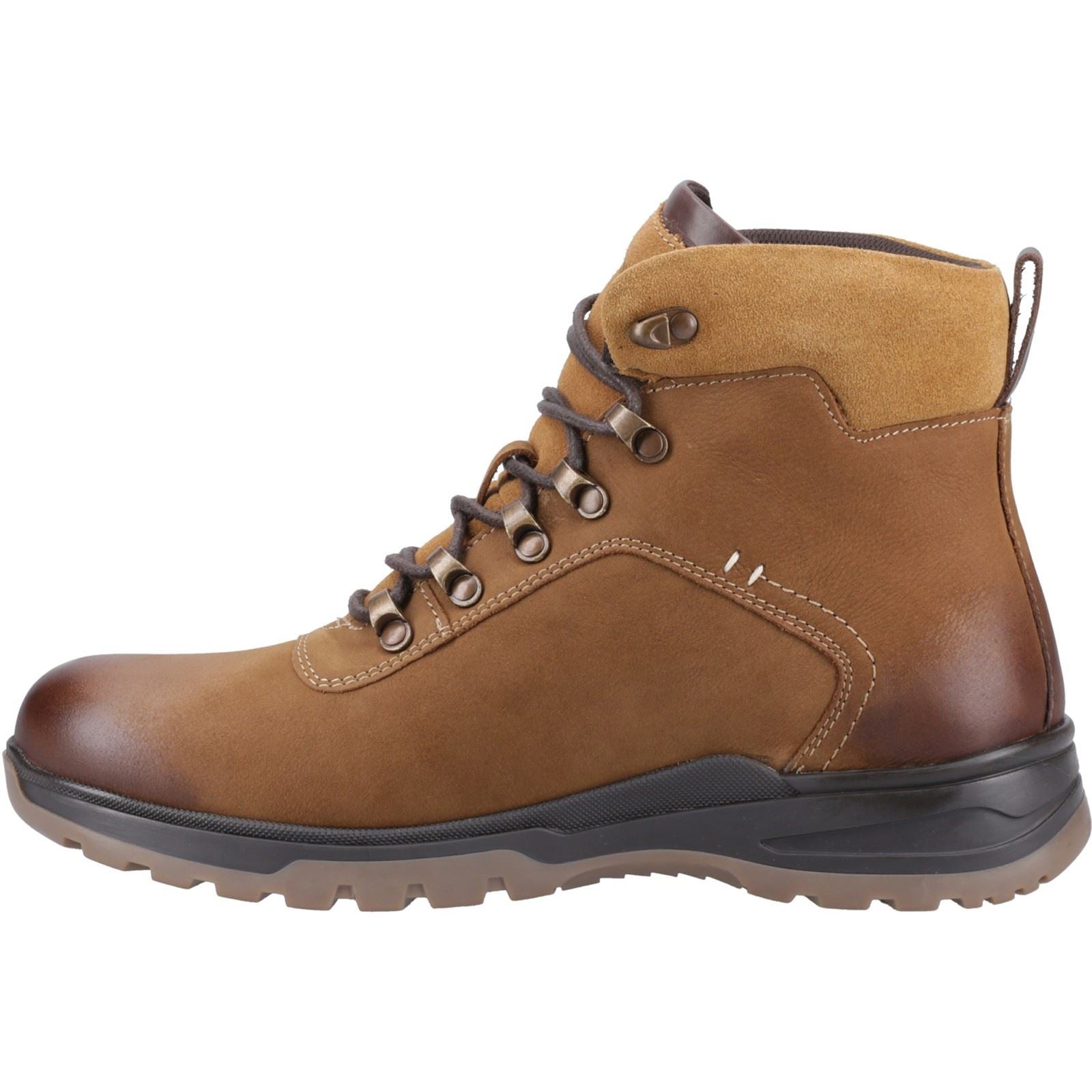 Hush Puppies Paul Leder Herren Stiefel In Tan