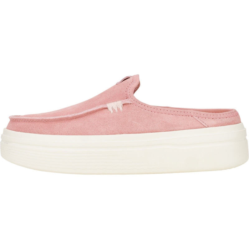 HEYDUDE Austin Lift Classic Damen Pantoletten Aus Leder Mit Rosettenapplikation