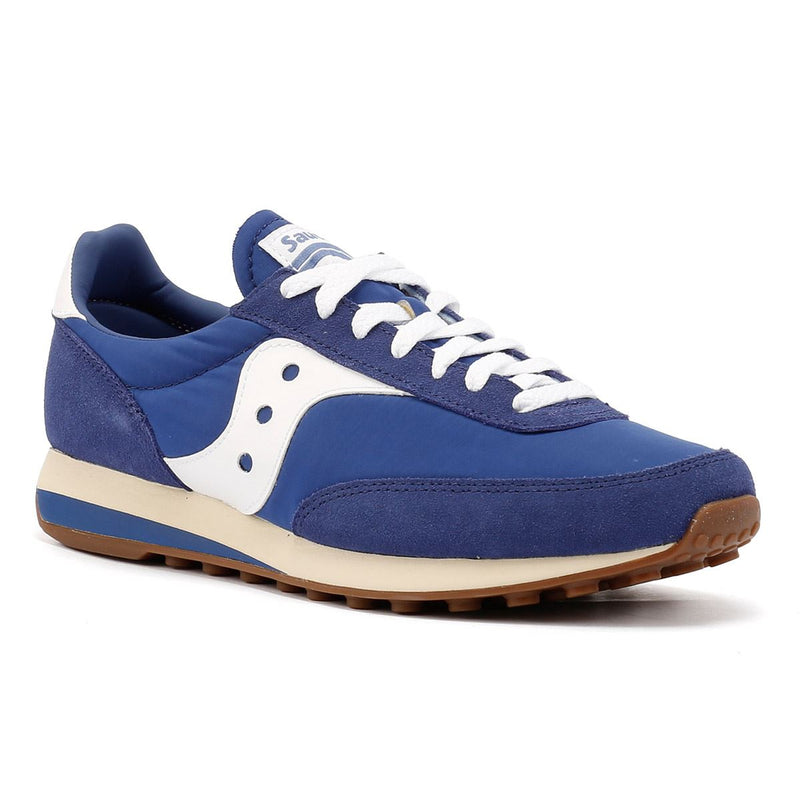 Saucony Trainer 80 Blaue Wildleder Sneakers