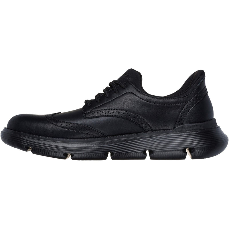 Skechers Garza Sully Schwarze Farbe Herren Schnürschuhe Aus Leder