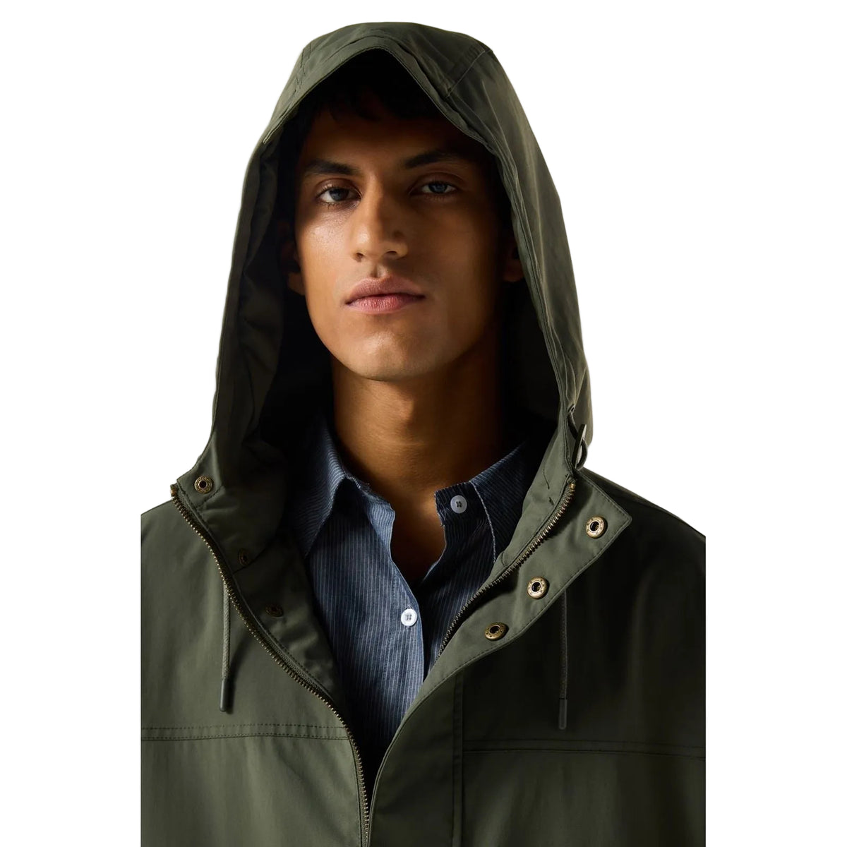 Hunter Lightweight Waterproof Herren Grüne Regen Parkas