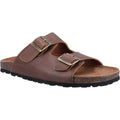Hush Puppies Nash Slider Leder Herren Sandalen In Braun