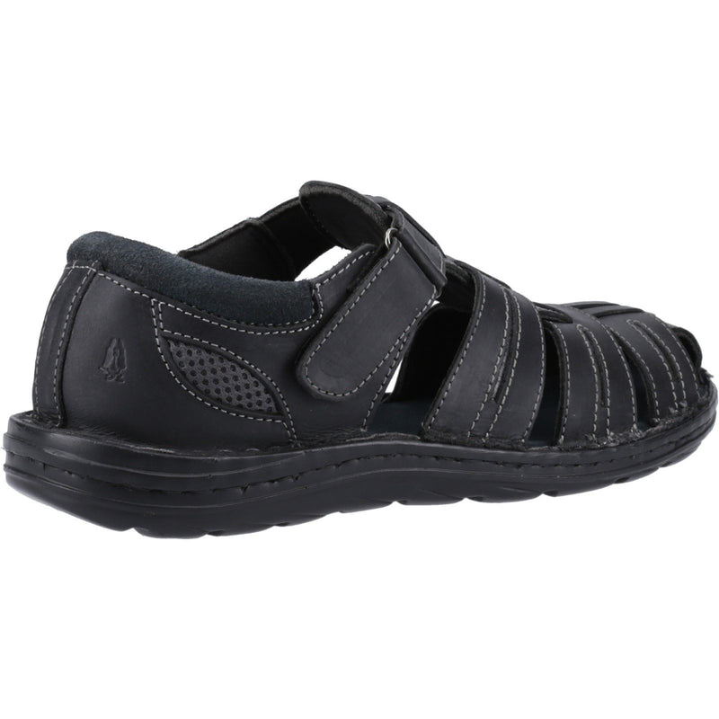Hush Puppies Albert Herren Sandalen Aus Schwarzem Leder