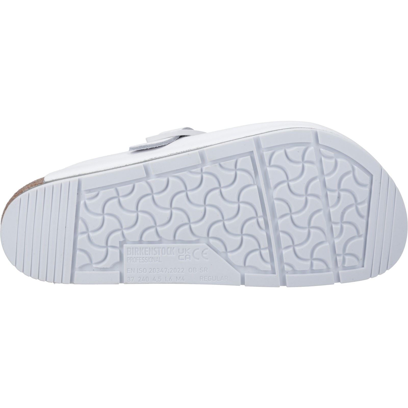 Birkenstock Boston Pro Damen Clogs Aus Weißem Leder