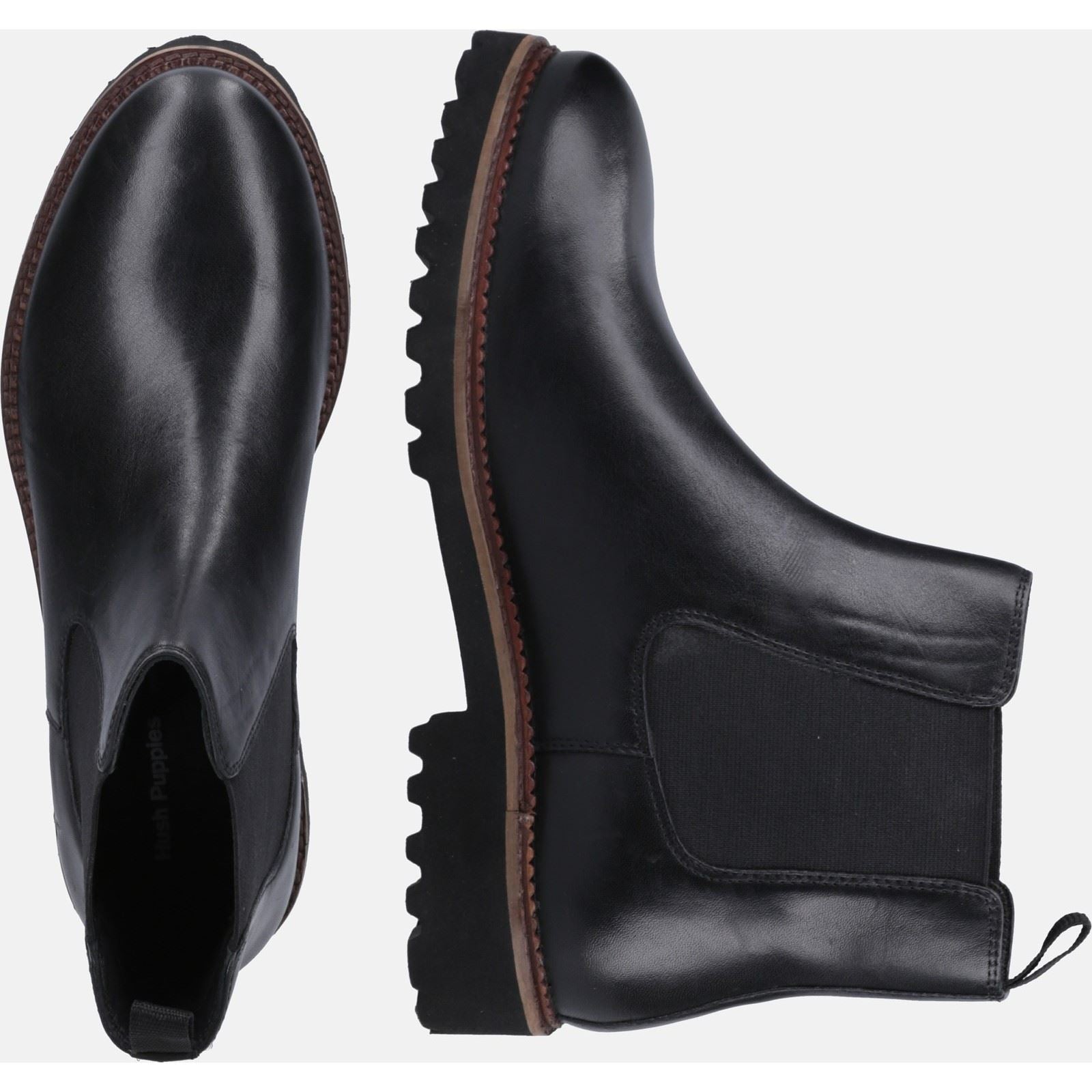 Hush Puppies Gwyneth Chelsea Damenstiefel Aus Schwarzem Wildleder