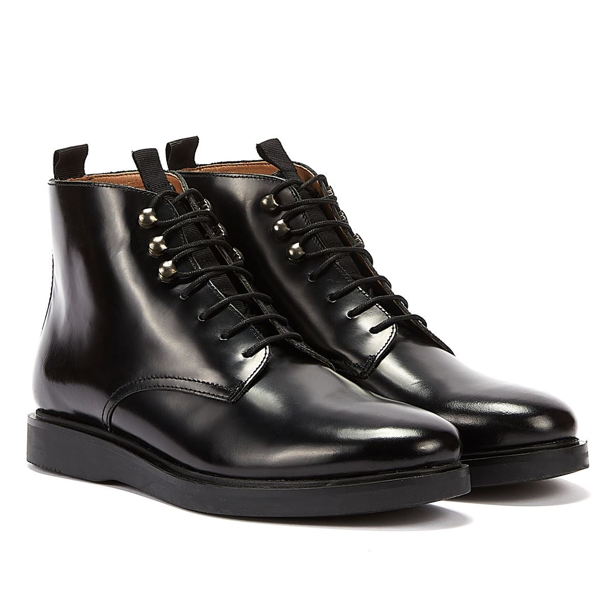 H By Hudson Battle Hi Shine Herrenstiefel Schwarz