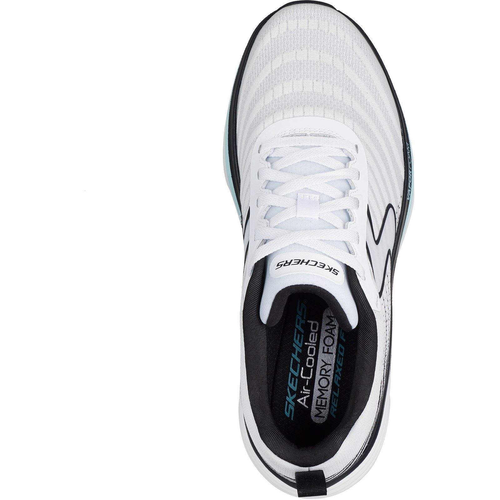 Skechers Performance D'Lux Vapor Gallor Textile Herren Sneaker In Weiß/Schwarz