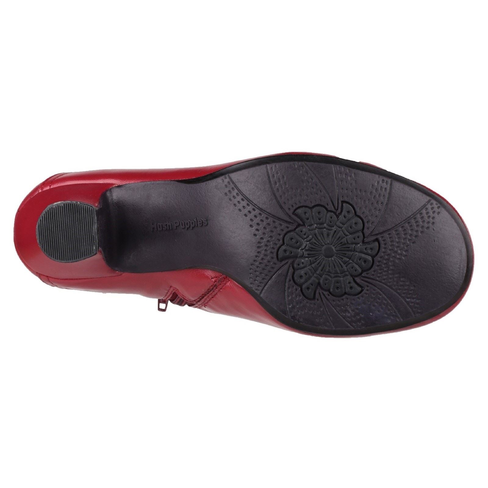 Hush Puppies Vivianna Leder Damenstiefel In Rot