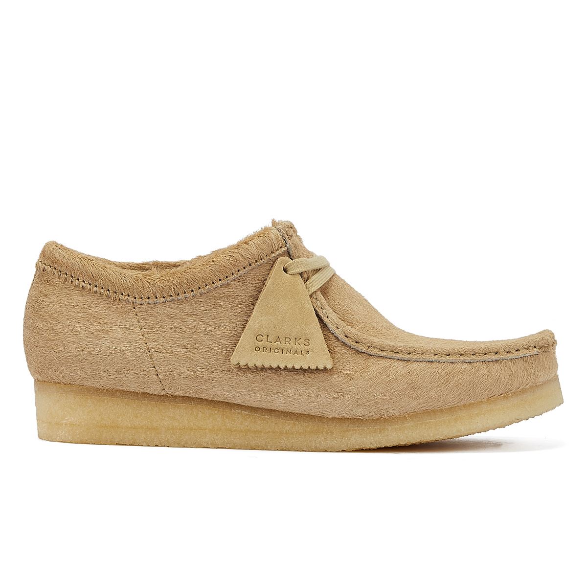 Clarks Originals Wallabee Haar Auf Herren-Ahorn-Schnürschuhen