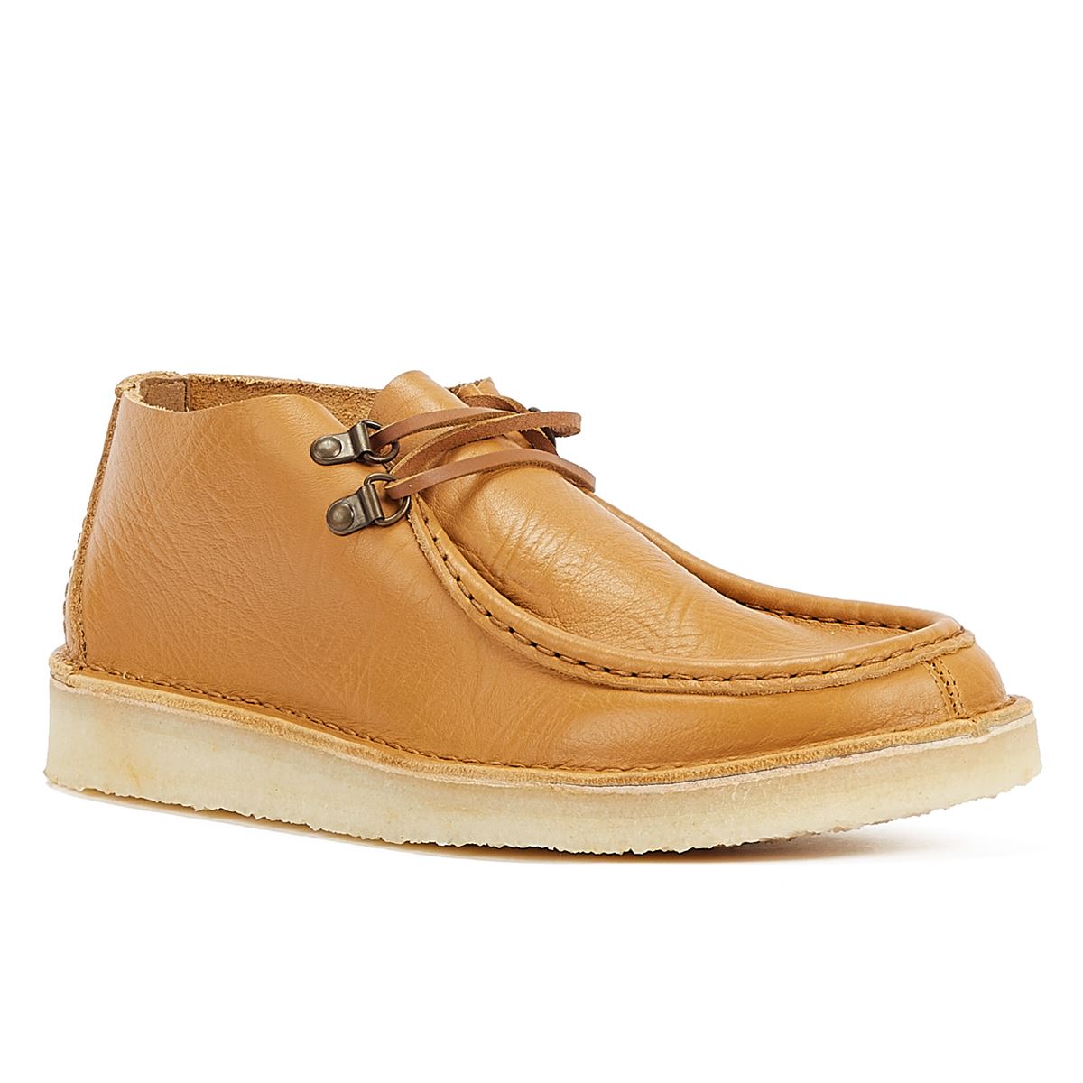 Clarks Wüsten-Nomadenleder Curry Herrenstiefel In Hellbeige
