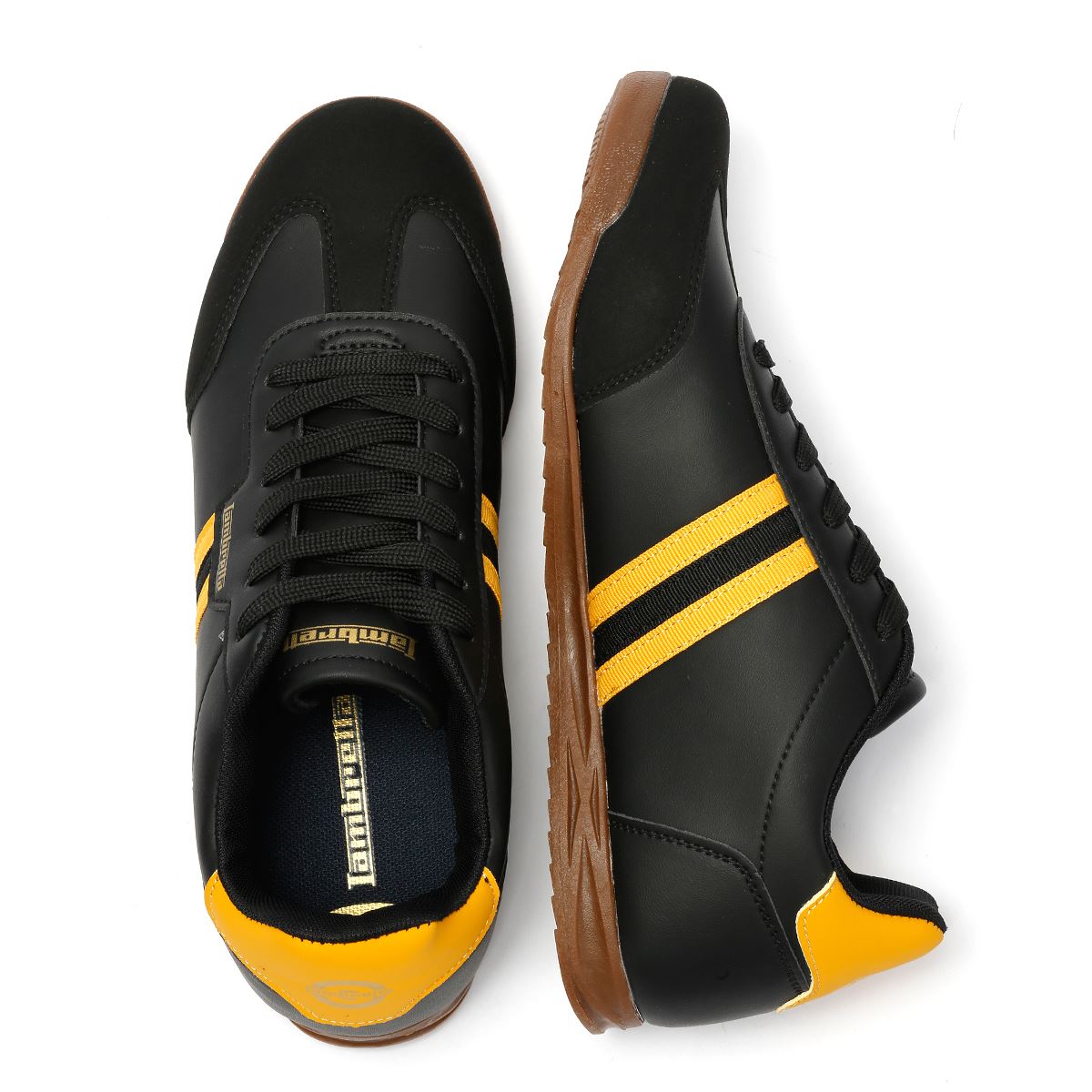 Lambretta Tackle Männer Schwarze Sneakers