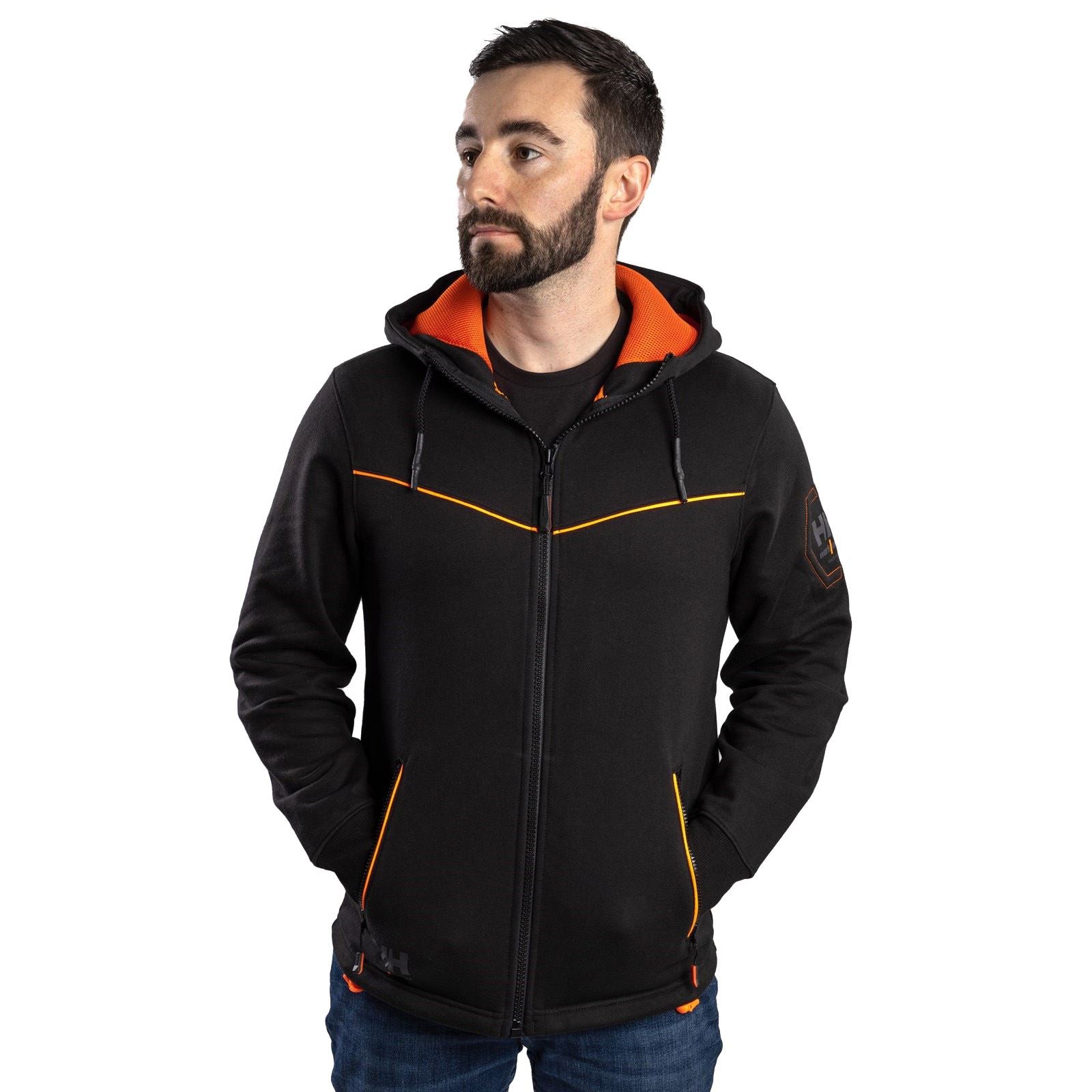 Helly Hansen Workwear Chelsea Evolution Baumwolle Herren Schwarzes Kapuzensweatshirt