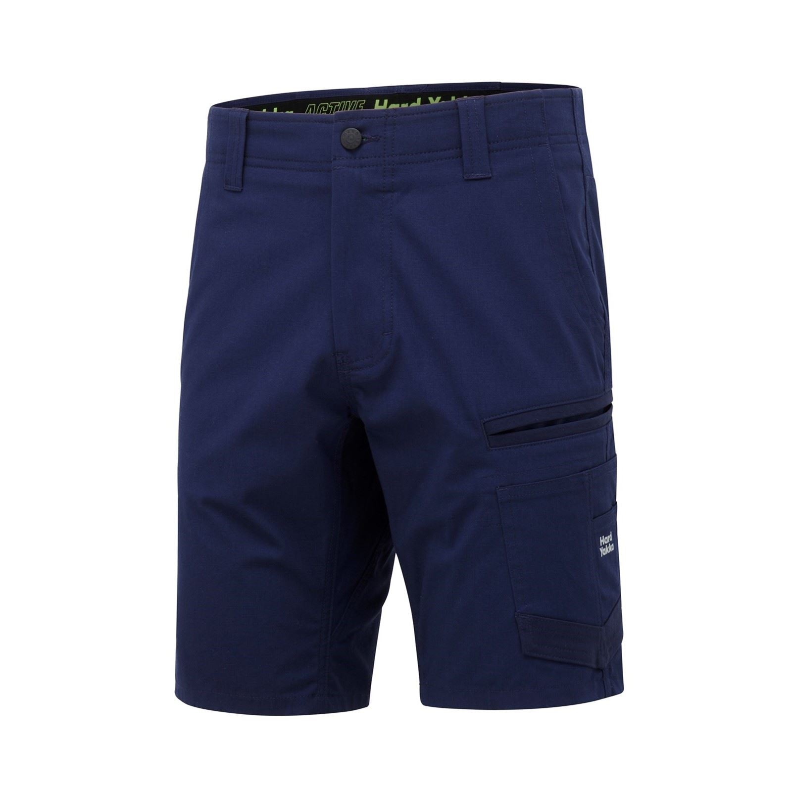 Hard Yakka Raptor Active Baumwoll Männer Kurze Blaue Shorts Bis Zum Knie
