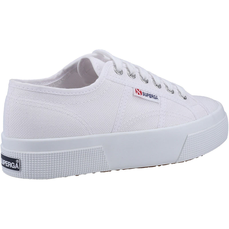 Superga 2740 Platform Baumwoll-Damensneaker In Weiß